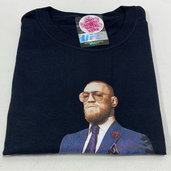 NEW - Anti Social Social Club - Conor McGregor UFC Tee Shirt - Black - MEDIUM - Picture 5 of 8